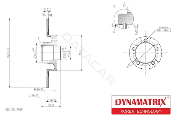 Тормозные диски DYNAMATRIX DBD1654