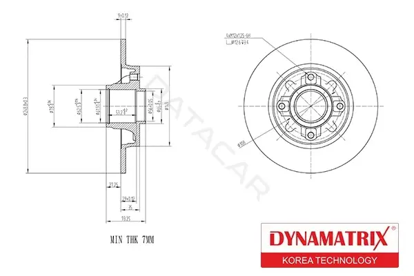 Тормозные диски DYNAMATRIX DBD1696