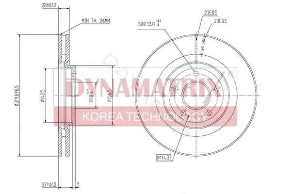 Тормозные диски DYNAMATRIX DBD1724