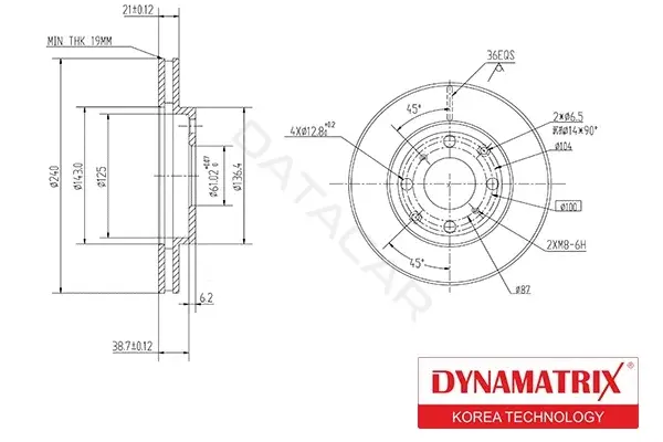 Тормозные диски DYNAMATRIX DBD447
