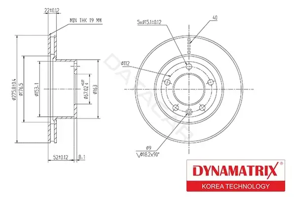 Тормозные диски DYNAMATRIX DBD860