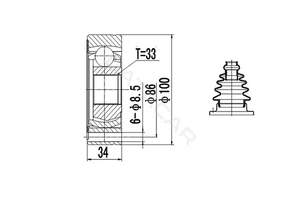Шрус DYNAMATRIX DCV603011