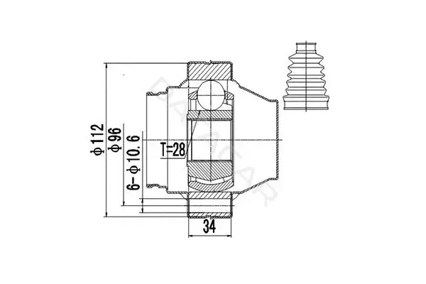 Шрус DYNAMATRIX DCV699148