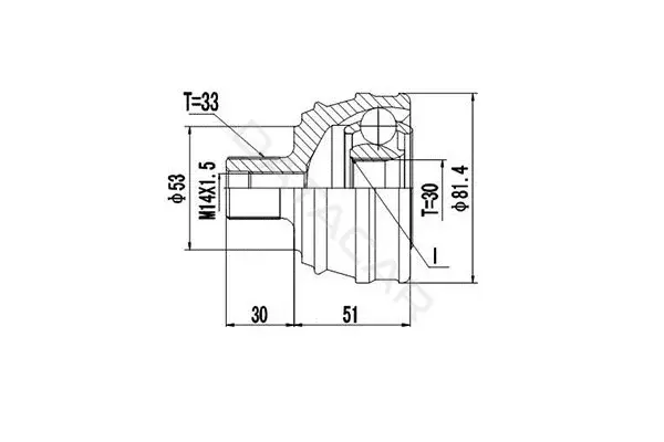 Шрус DYNAMATRIX DCV803008