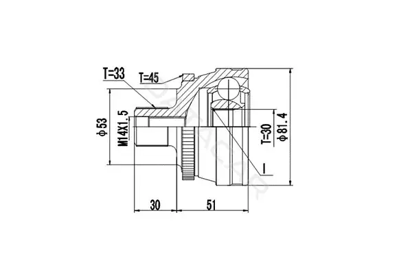 Шрус DYNAMATRIX DCV803009