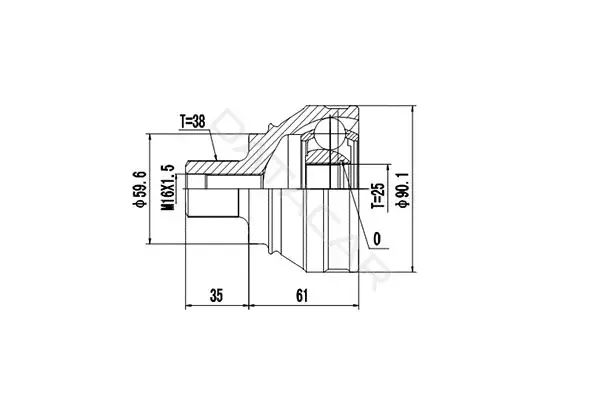 Шрус DYNAMATRIX DCV803013