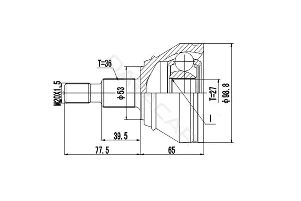 Шрус DYNAMATRIX DCV803035