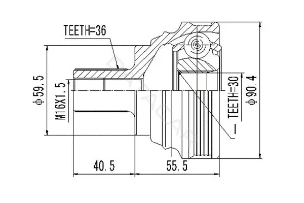 Шрус DYNAMATRIX DCV803037