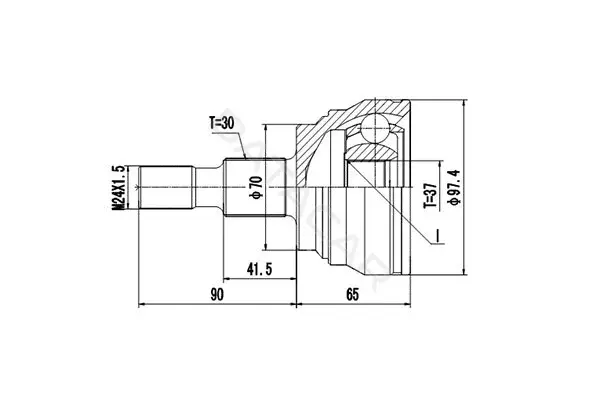Шрус DYNAMATRIX DCV805007