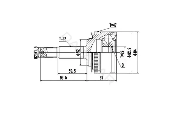 Шрус DYNAMATRIX DCV808002