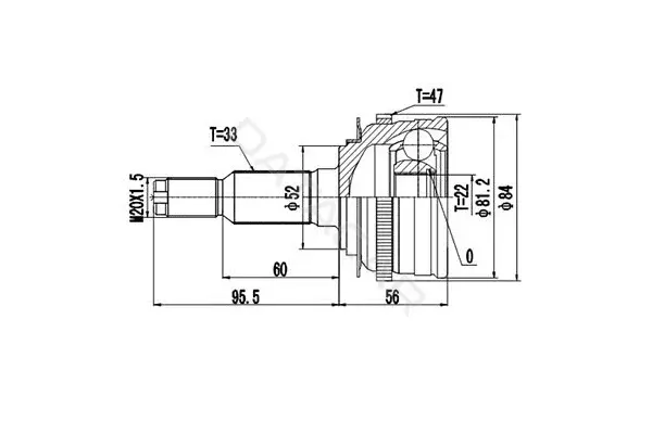 Шрус DYNAMATRIX DCV808019