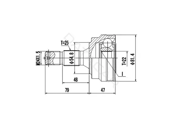 Шрус DYNAMATRIX DCV810001