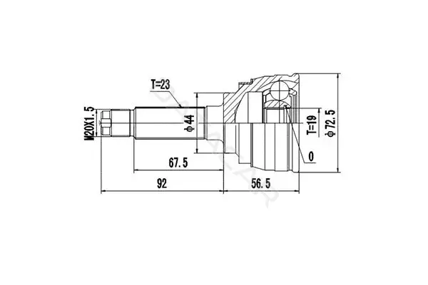 Шрус DYNAMATRIX DCV812006
