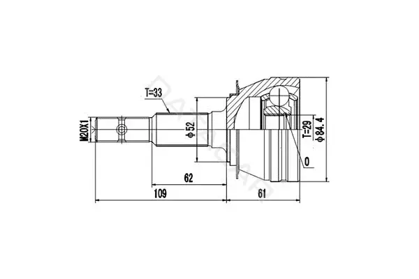 Шрус DYNAMATRIX DCV812009
