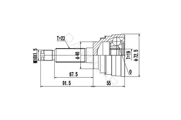 Шрус DYNAMATRIX DCV812028