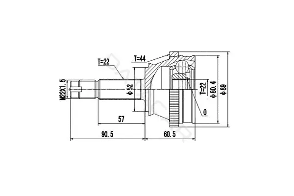 Шрус DYNAMATRIX DCV817020