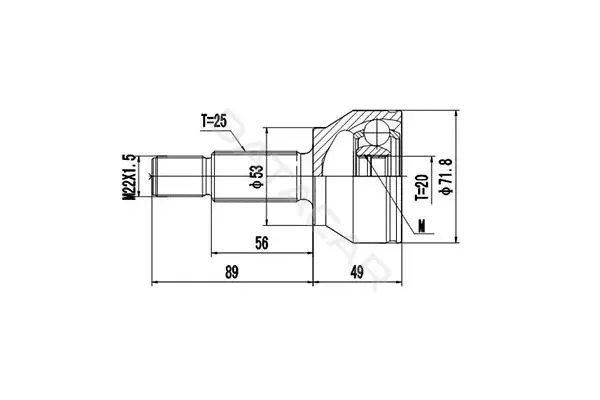 Шрус DYNAMATRIX DCV818001