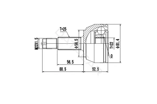 Шрус DYNAMATRIX DCV818006
