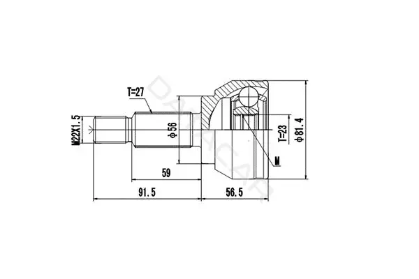 Шрус DYNAMATRIX DCV818007
