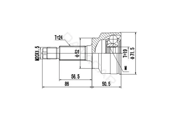 Шрус DYNAMATRIX DCV818036