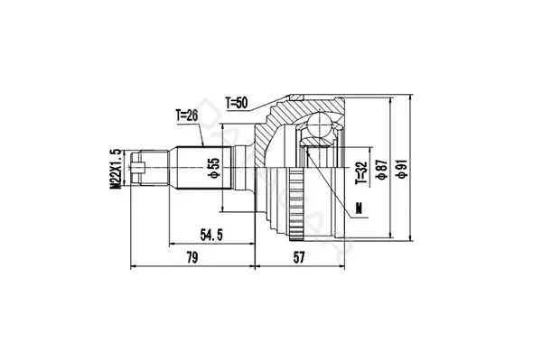 Шрус DYNAMATRIX DCV823017