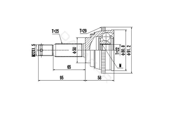 Шрус DYNAMATRIX DCV824002