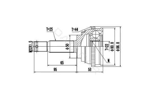 Шрус DYNAMATRIX DCV824033