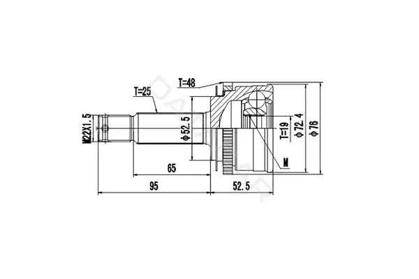 Шрус DYNAMATRIX DCV824041
