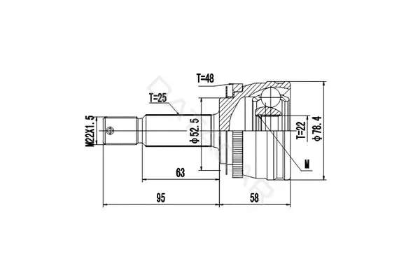 Шрус DYNAMATRIX DCV824046