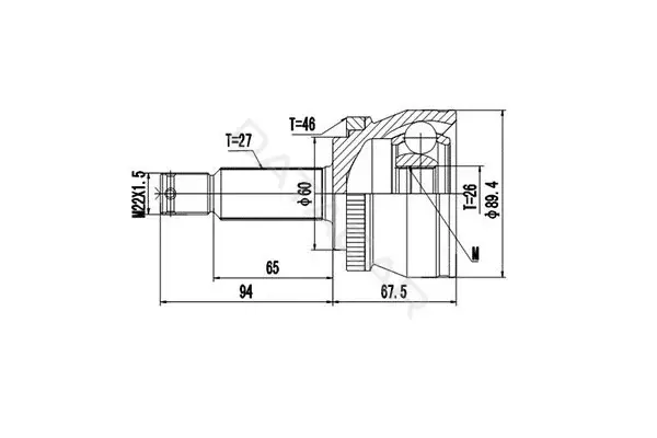 Шрус DYNAMATRIX DCV824152