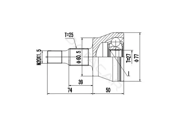 Шрус DYNAMATRIX DCV835026