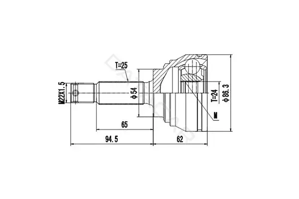 Шрус DYNAMATRIX DCV839019