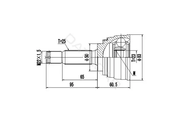 Шрус DYNAMATRIX DCV839054