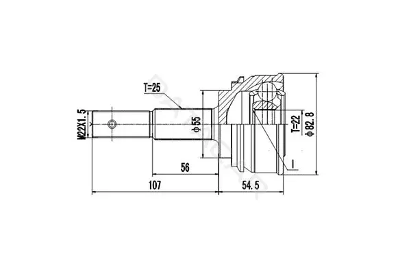 Шрус DYNAMATRIX DCV841001