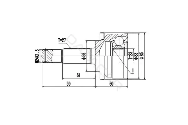 Шрус DYNAMATRIX DCV841018