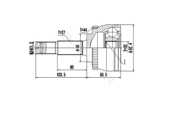 Шрус DYNAMATRIX DCV841028