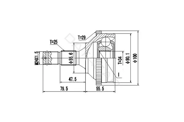Шрус DYNAMATRIX DCV845005