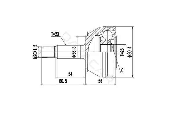 Шрус DYNAMATRIX DCV850007