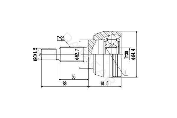 Шрус DYNAMATRIX DCV850093
