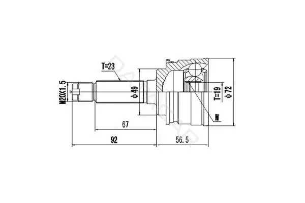 Шрус DYNAMATRIX DCV857007