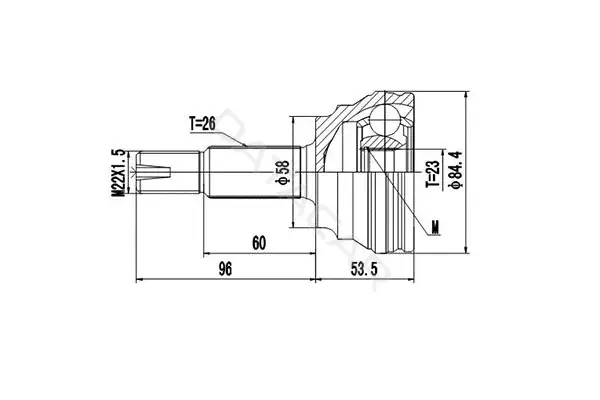 Шрус DYNAMATRIX DCV859036