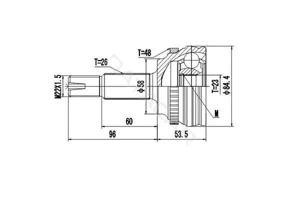 Шрус DYNAMATRIX DCV859136