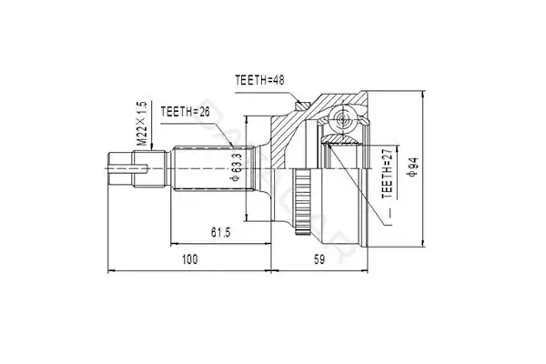 Шрус DYNAMATRIX DCV859175