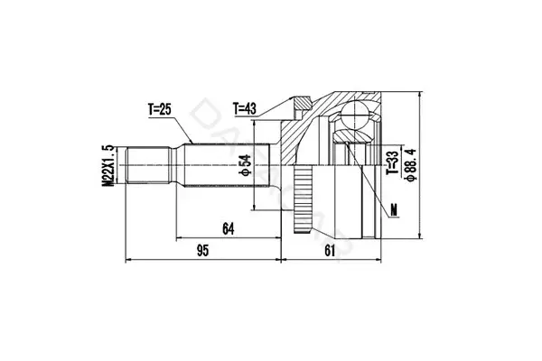 Шрус DYNAMATRIX DCV862008