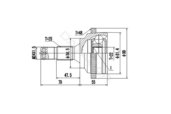 Шрус DYNAMATRIX DCV899008