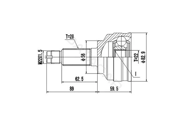 Шрус DYNAMATRIX DCV899042