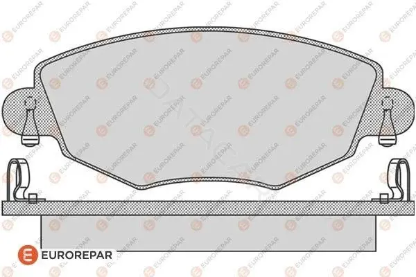 Тормозные колодки EUROREPAR 1617256280