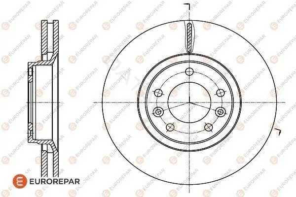 Тормозные диски EUROREPAR 1618863380