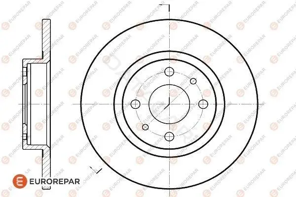 Тормозные диски EUROREPAR 1618867380