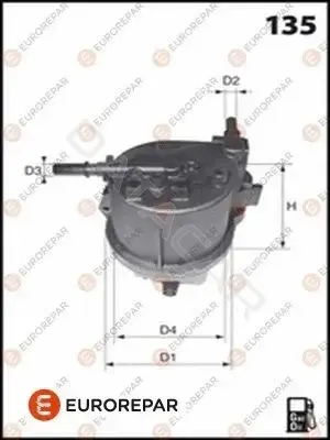 Топливный фильтр EUROREPAR E148123